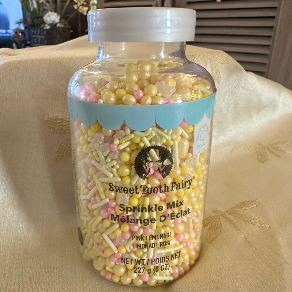 Sweet Tooth Fairy Pink Lemonade Sprinkle Mix.